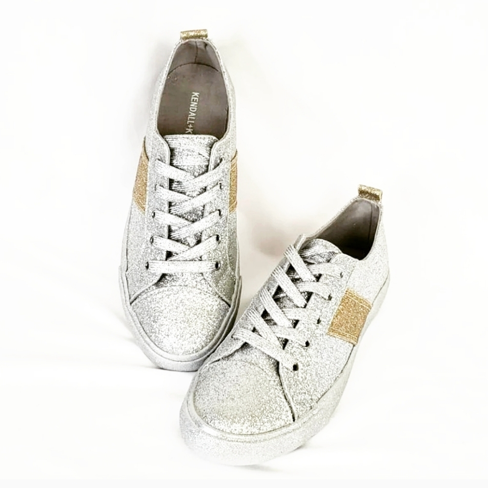 Kendall + Kylie Sneakers Glitter Silver & Gold KKOBEY